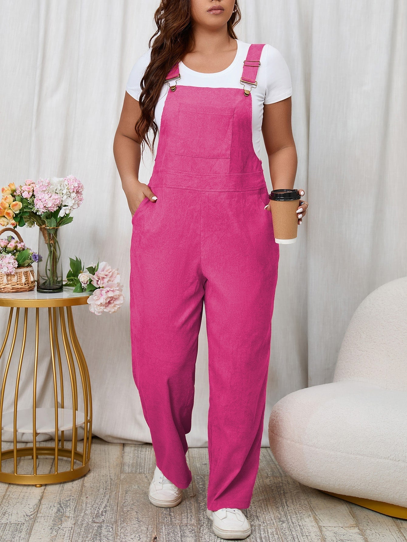 Macacão feminino Caroline. Plus Size