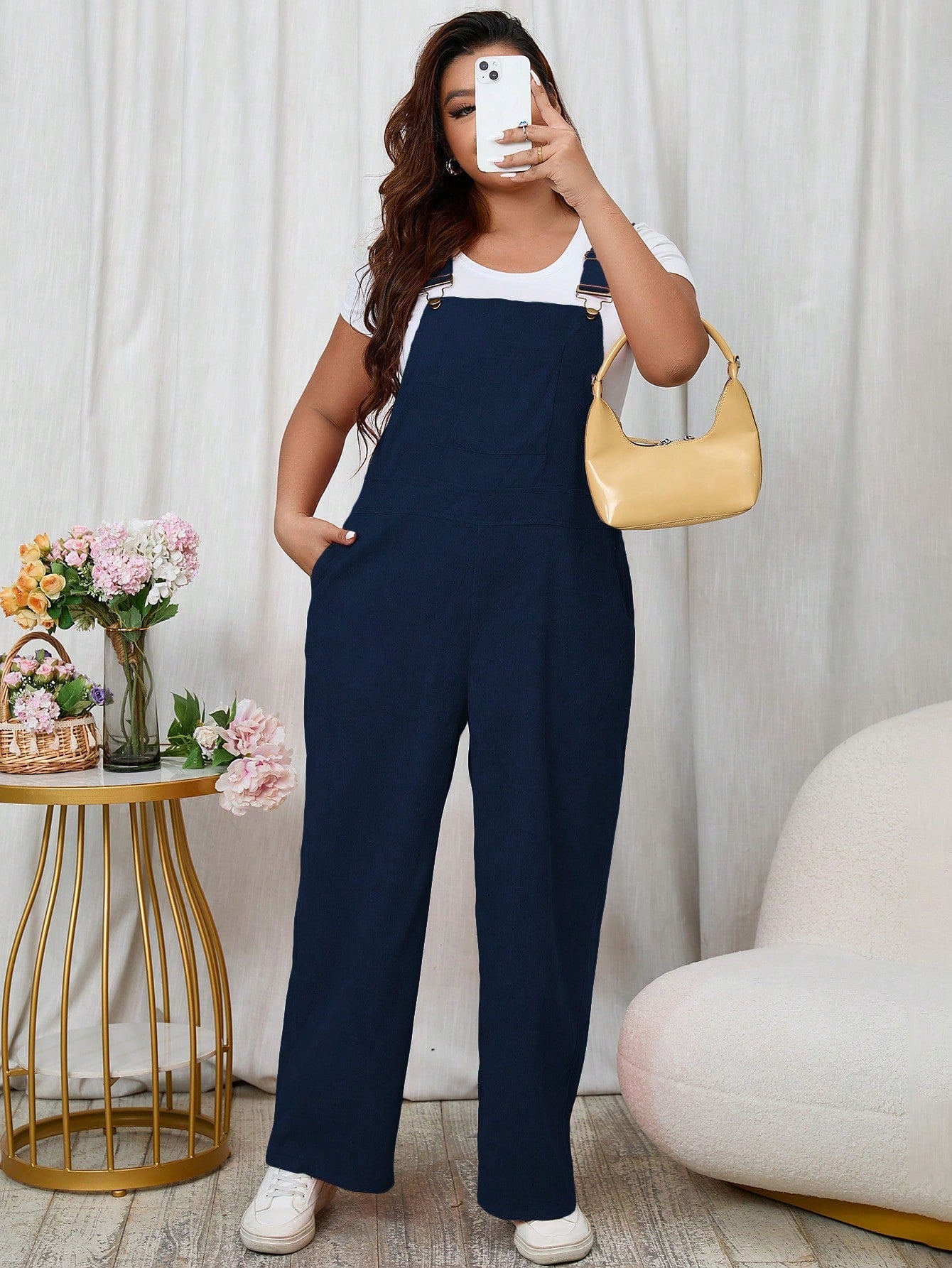 Macacão feminino Caroline. Plus Size