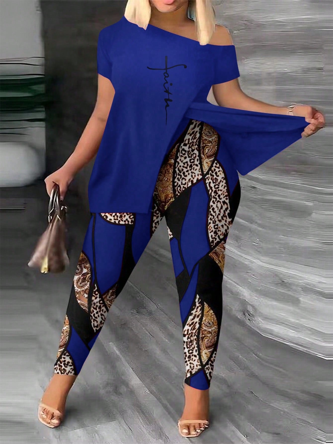 Conjunto Feminino de Calça Karen Plus Size.