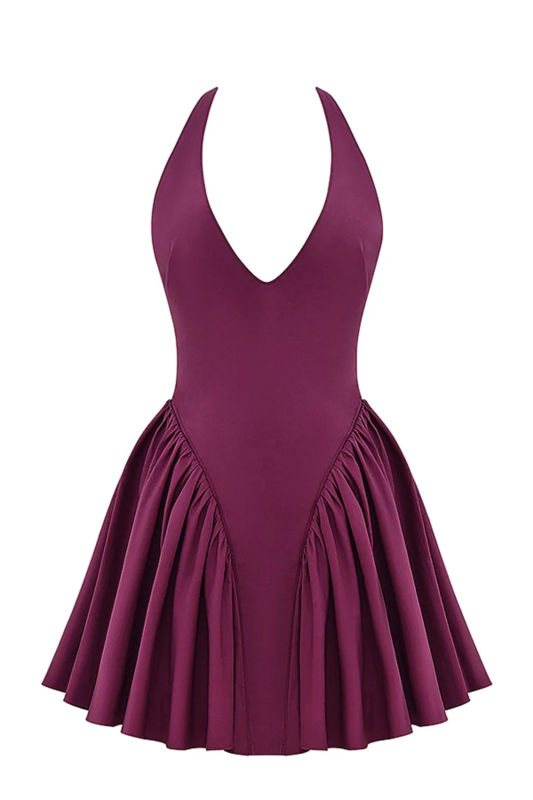 Vestido Curto Modelador Com Alça Vinho Modelo Georginna