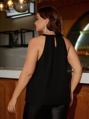 Blusa feminina de festa com lantejoulas Carolay. Plus Size
