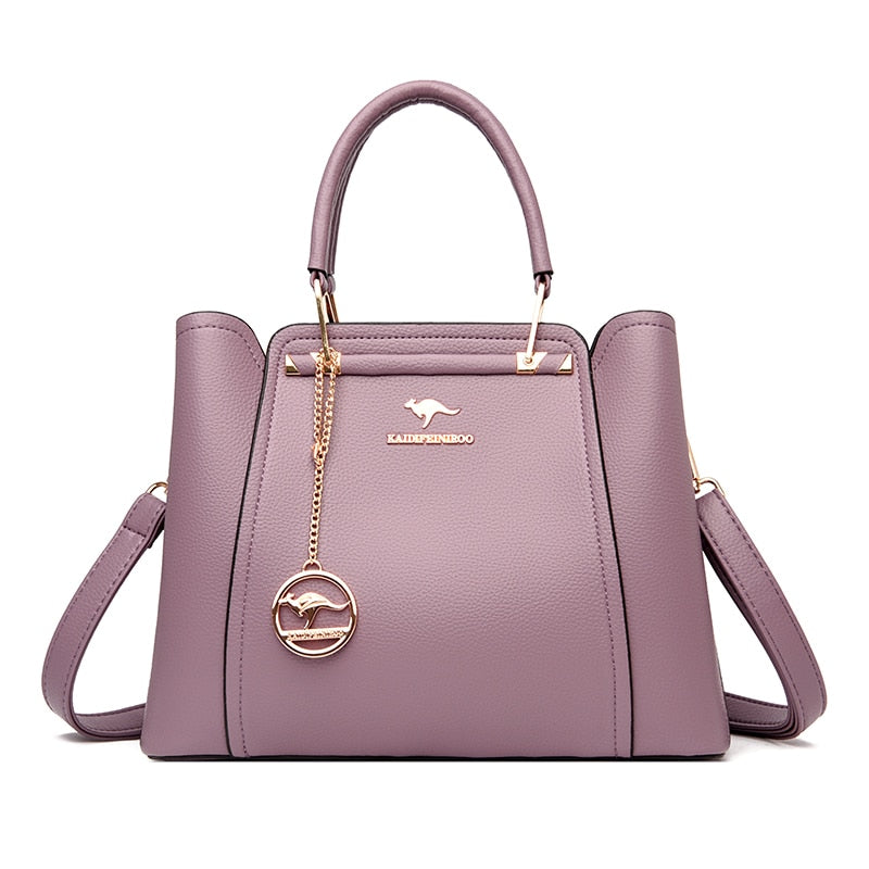 Bolsa Feminina de Couro Legítimo Luxuosa Corelle