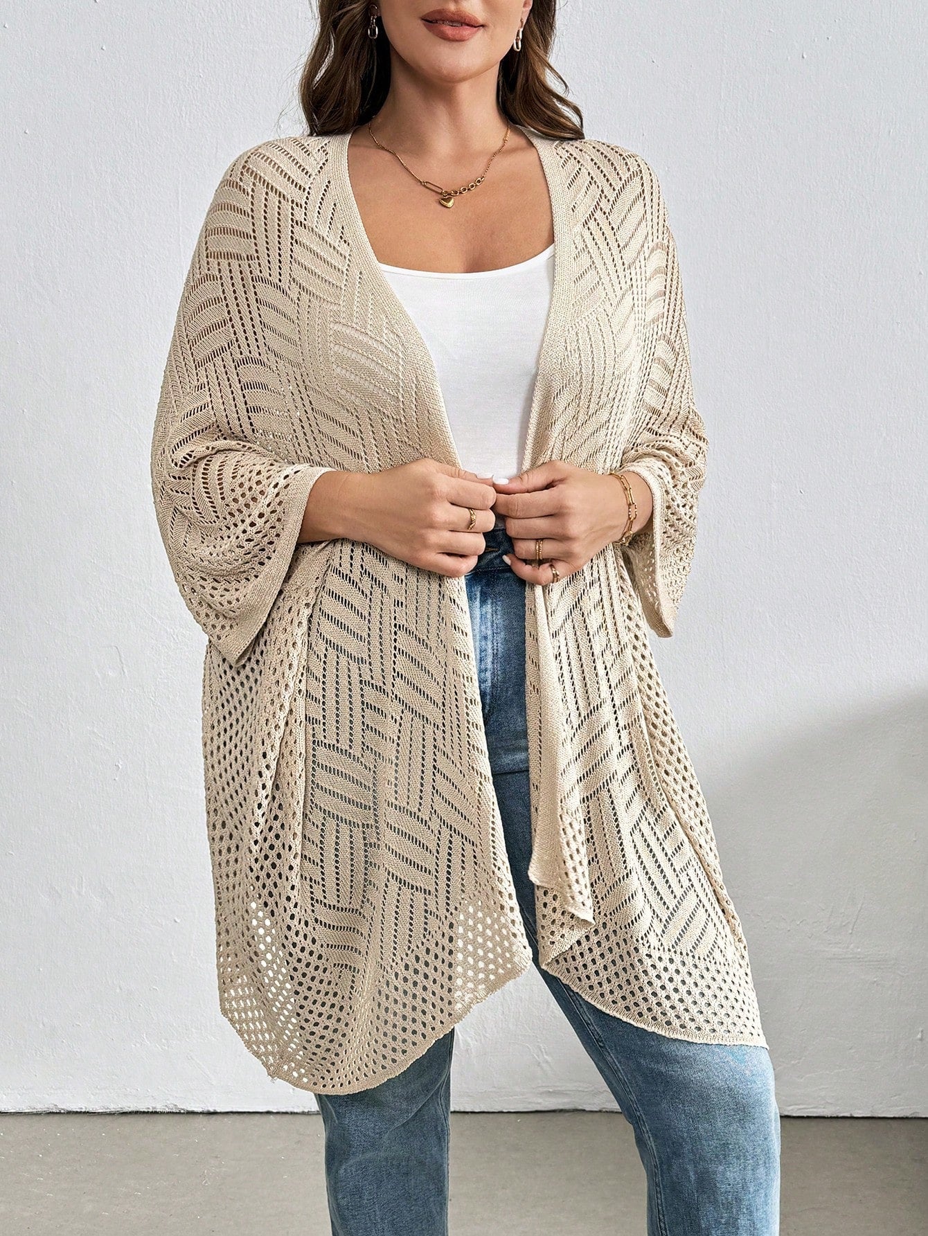 Suéter de Lã Feminino com Detalhe Vazado - Melissa.Plus Size