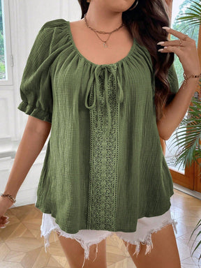 Blusa Feminina Manga Curta Talita. Plus Size