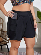 Short Feminino  de Praia com bolso Lateral. Plus Size