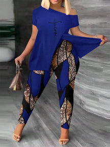 Conjunto Feminino de Calça Karen Plus Size.