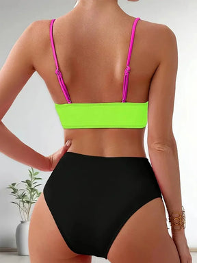 Biquíni Feminino Cruzado Duas Cores Mavie