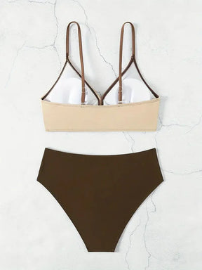 Biquíni Feminino Cruzado Duas Cores Mavie